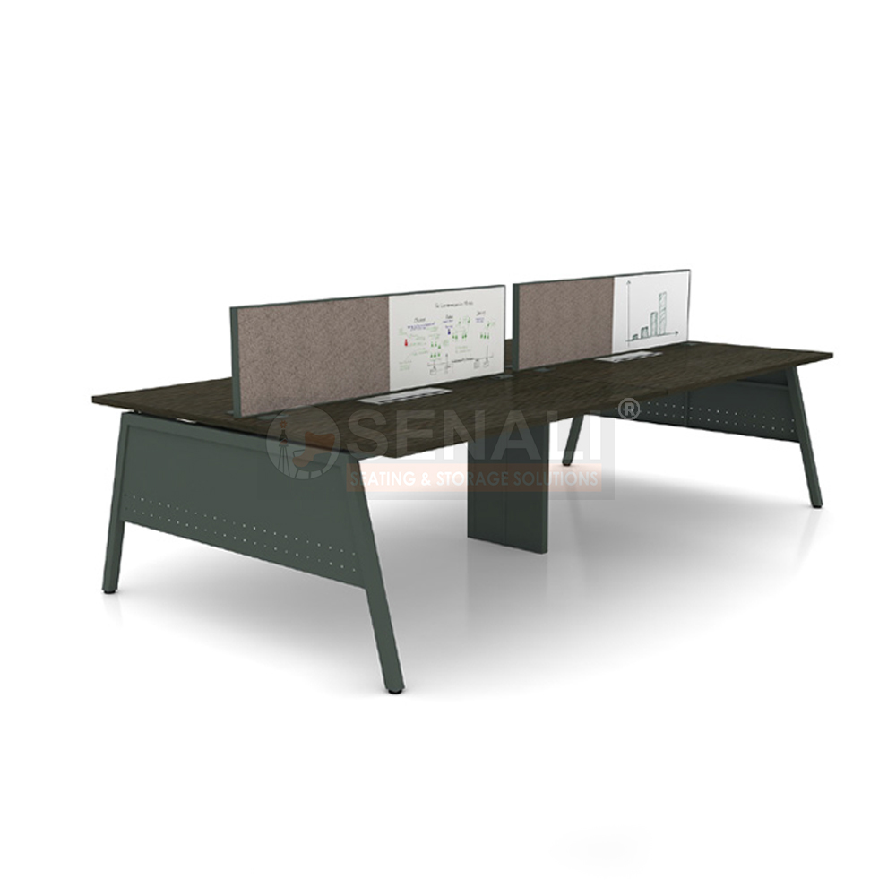 Back-to-Back Open Plan Linear Benching Desk