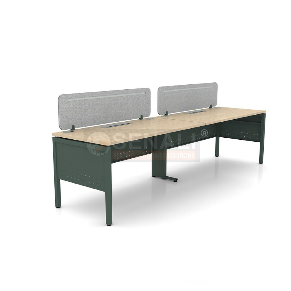 Linear Non-Sharing Workstation with Modesty Panel in Chennai - Senali Interiors