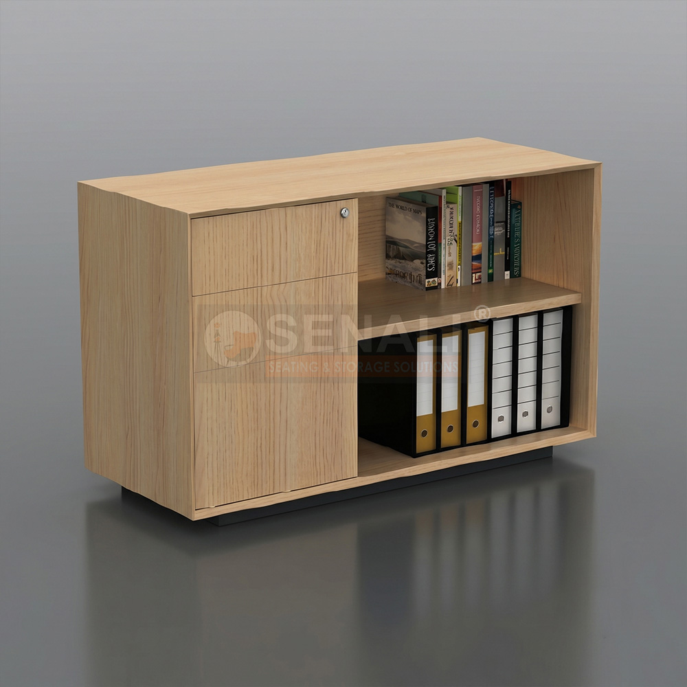 Industrial steel side file storage cabinet for administrative offices