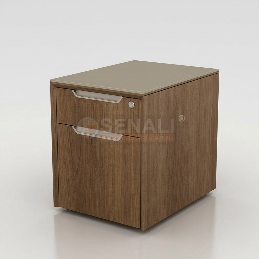 Executive wood veneer pedestal for CEO and manager cabins