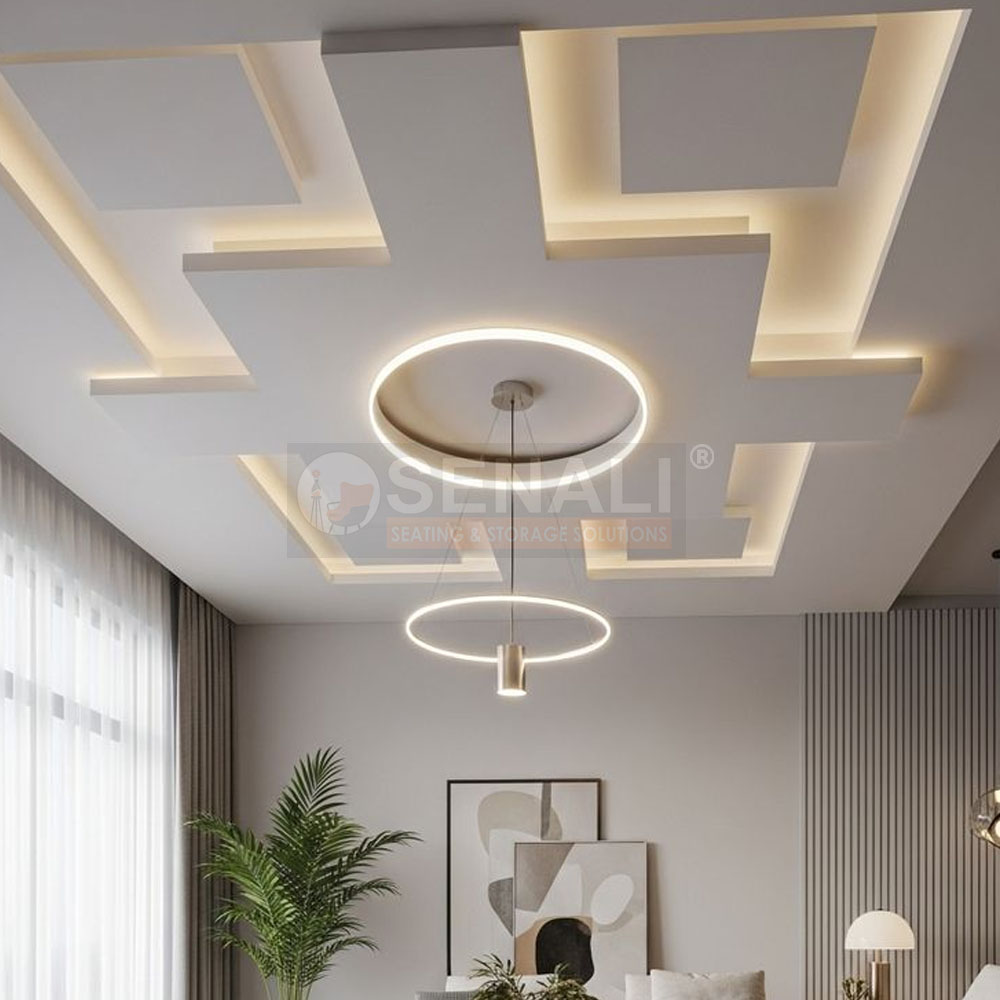 T-Grid Suspended Ceiling Installation for Commercial Open Workstations