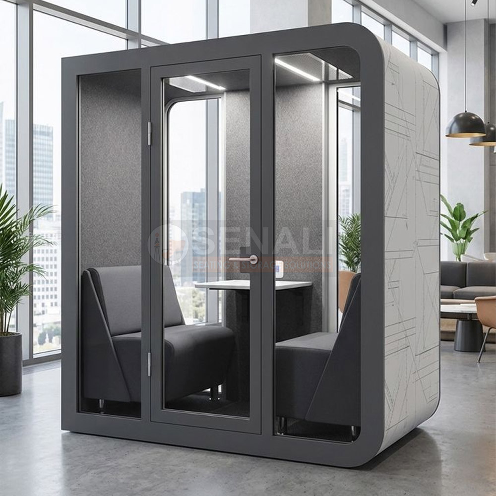 Executive Acoustic Work Booth for Virtual Video Calls