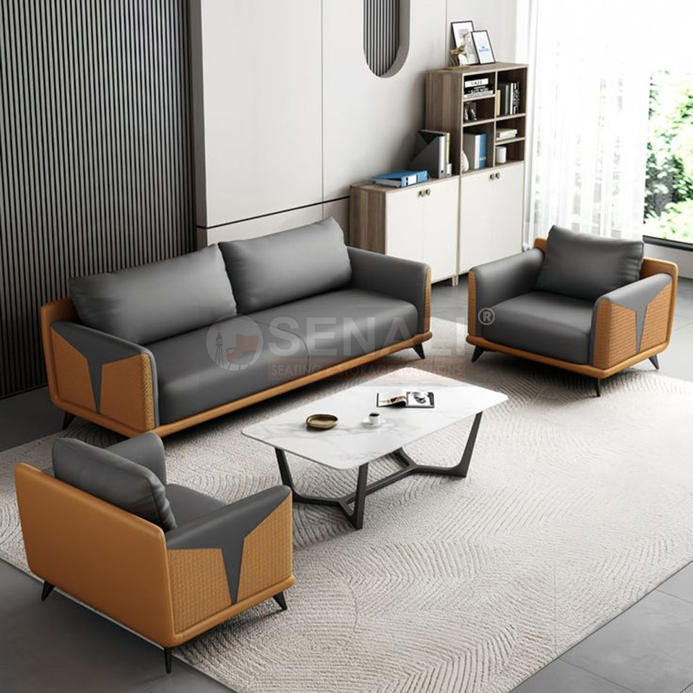 Contemporary High-Back Office Acoustic Lounge Sofa