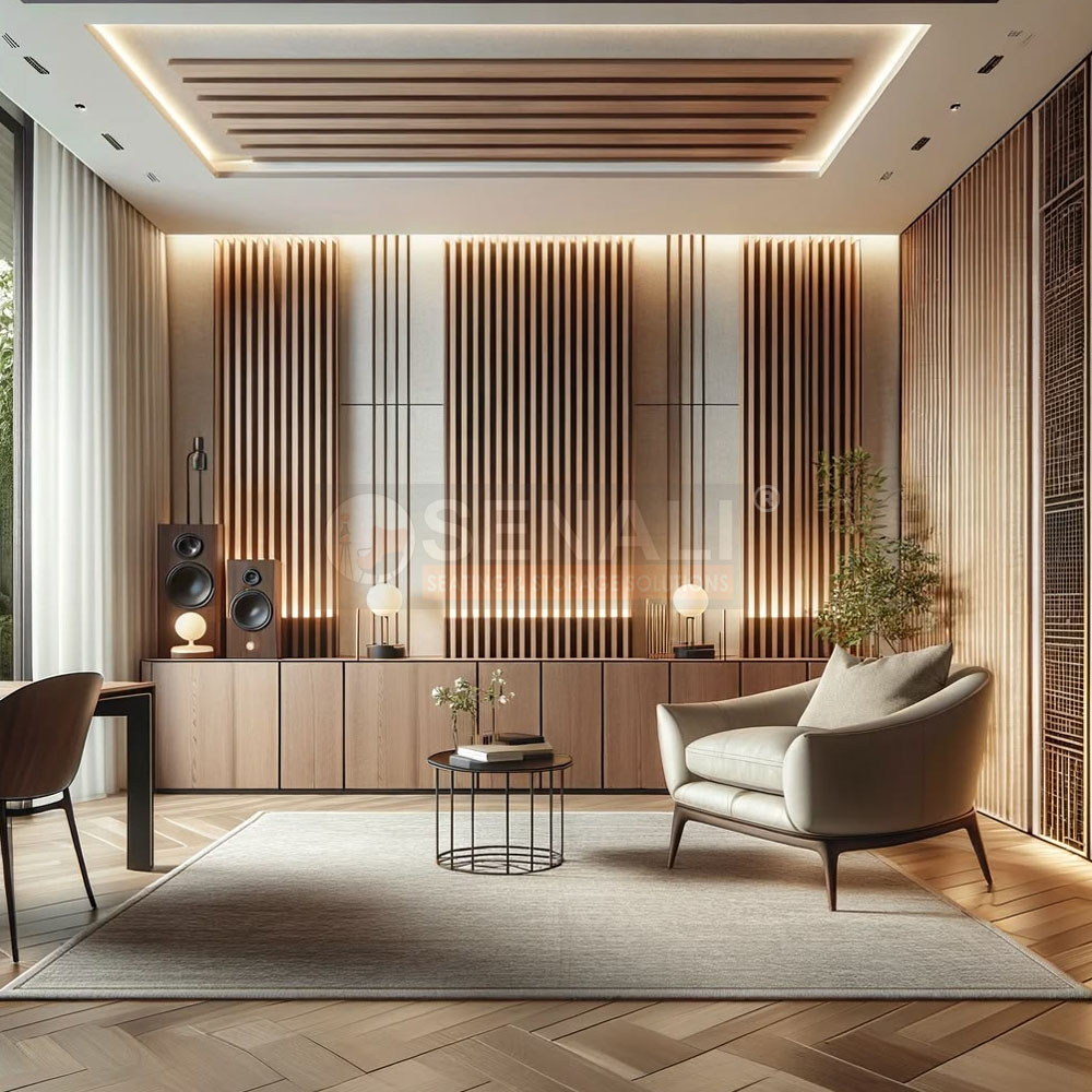 Acoustic Fabric Wall Paneling for Conference Rooms
