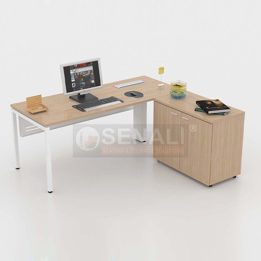 High-End CEO Office Suite with Matching Visitor Chairs